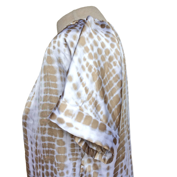 Michael Kors Satin Crocodile Print Shirt S - Picture 4 of 6